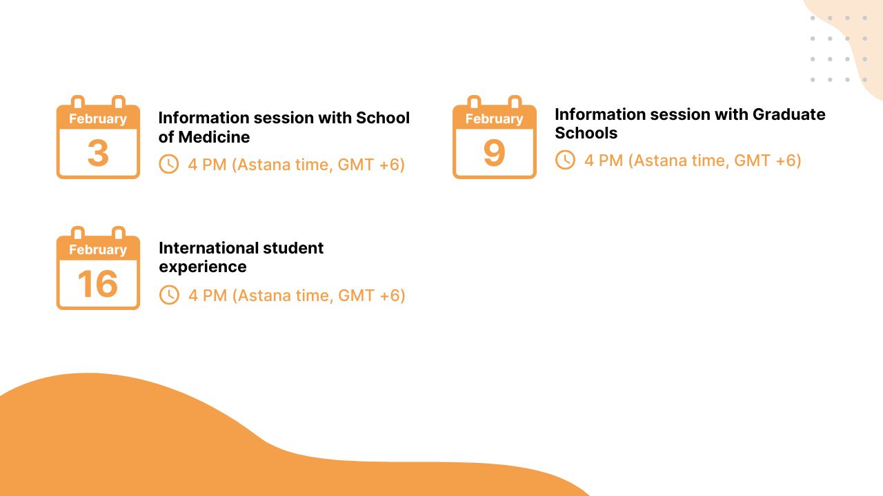 Information sessions for international applicants