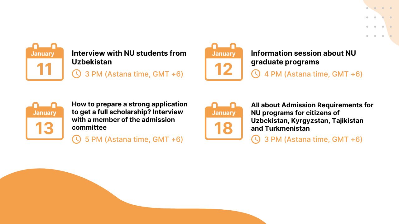 Information sessions for international applicants