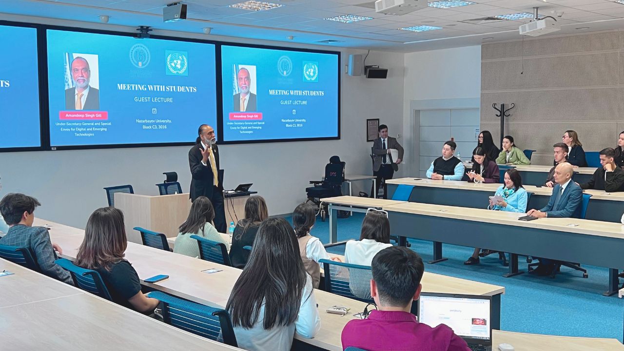 БҰҰ-ның технологиялар жөніндегі арнаулы өкілі мен NU ISSAI өзара ынтымақтастық орнатпақ